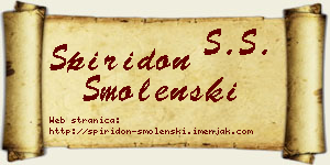 Spiridon Smolenski vizit kartica